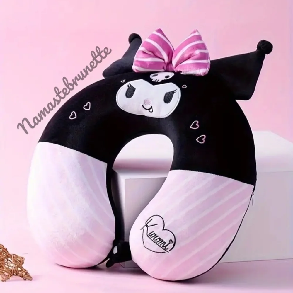 Kuromi U Shape Memory Foam Travel Neck Pillow